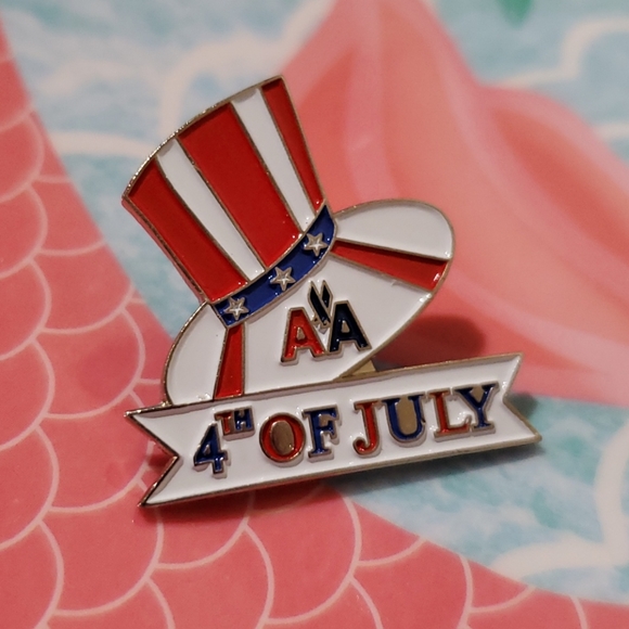 Vintage Legacy American Airlines logo 4th of July red white and blue top hat - Picture 4 of 4